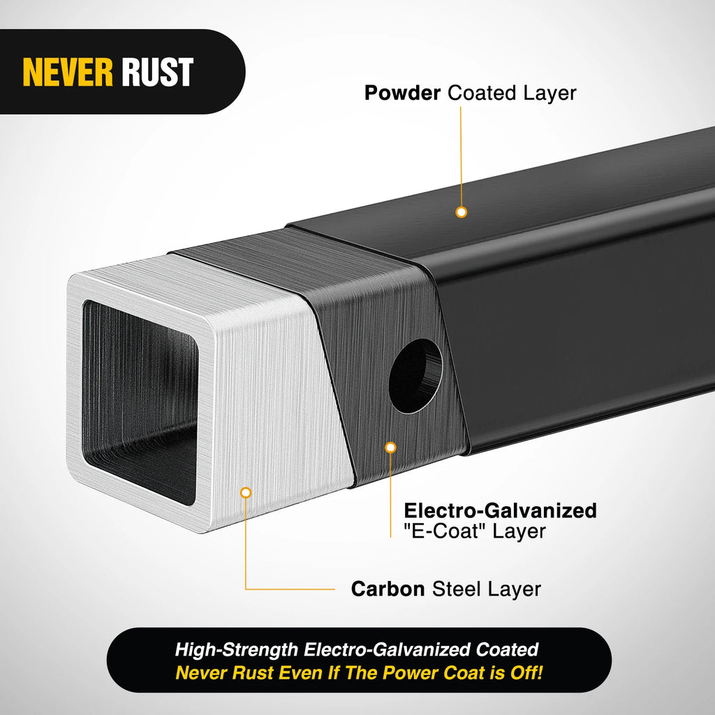Nilight Heavy-Duty Hitch Extender with Anti-Slip Step
