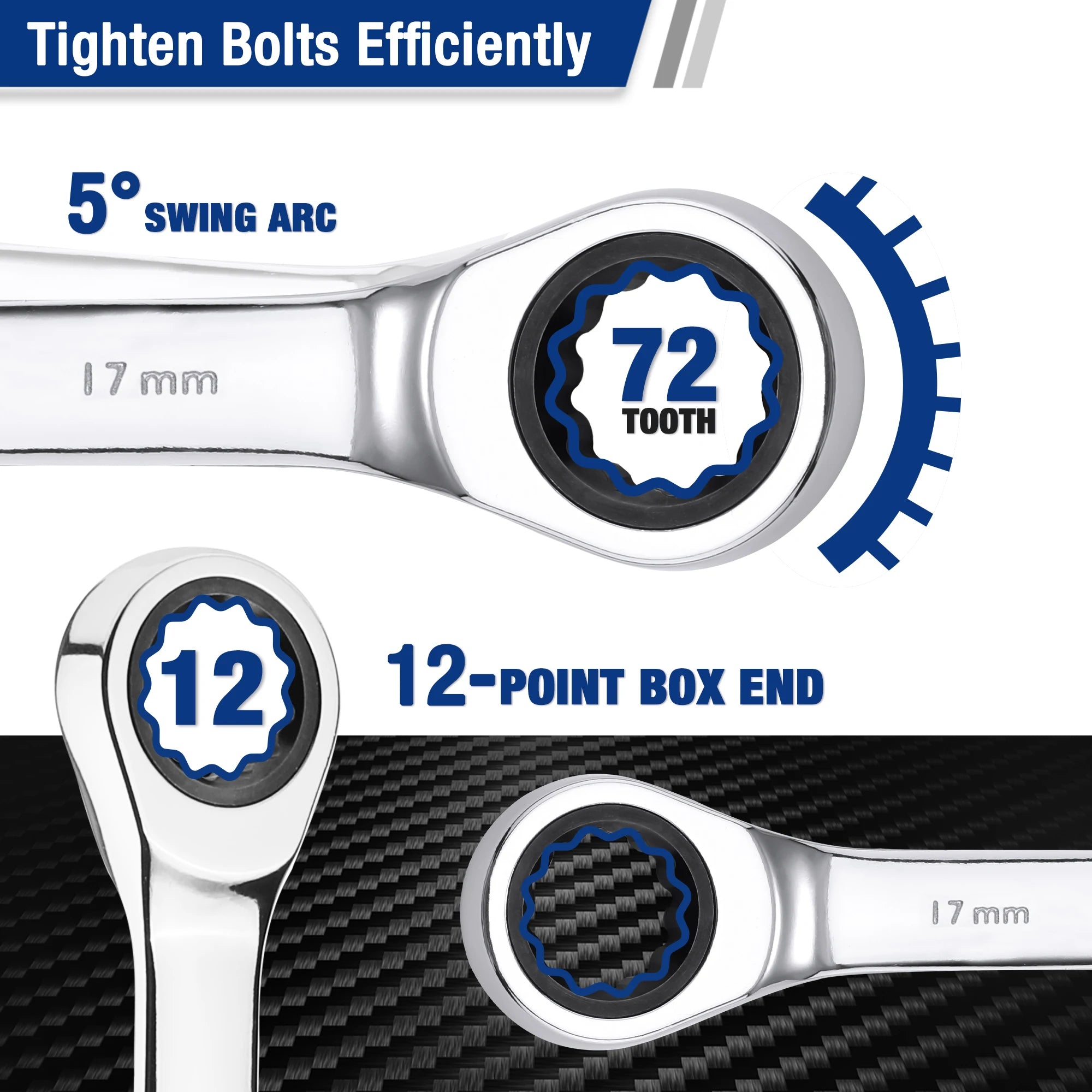 21pc Ratcheting Wrench Set