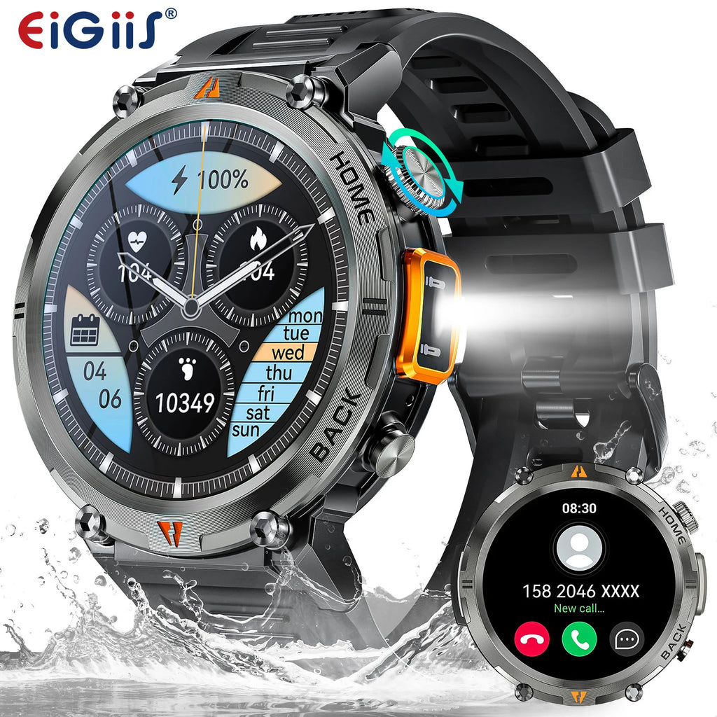 Bluetooth touch screen smartwatch and health monitor