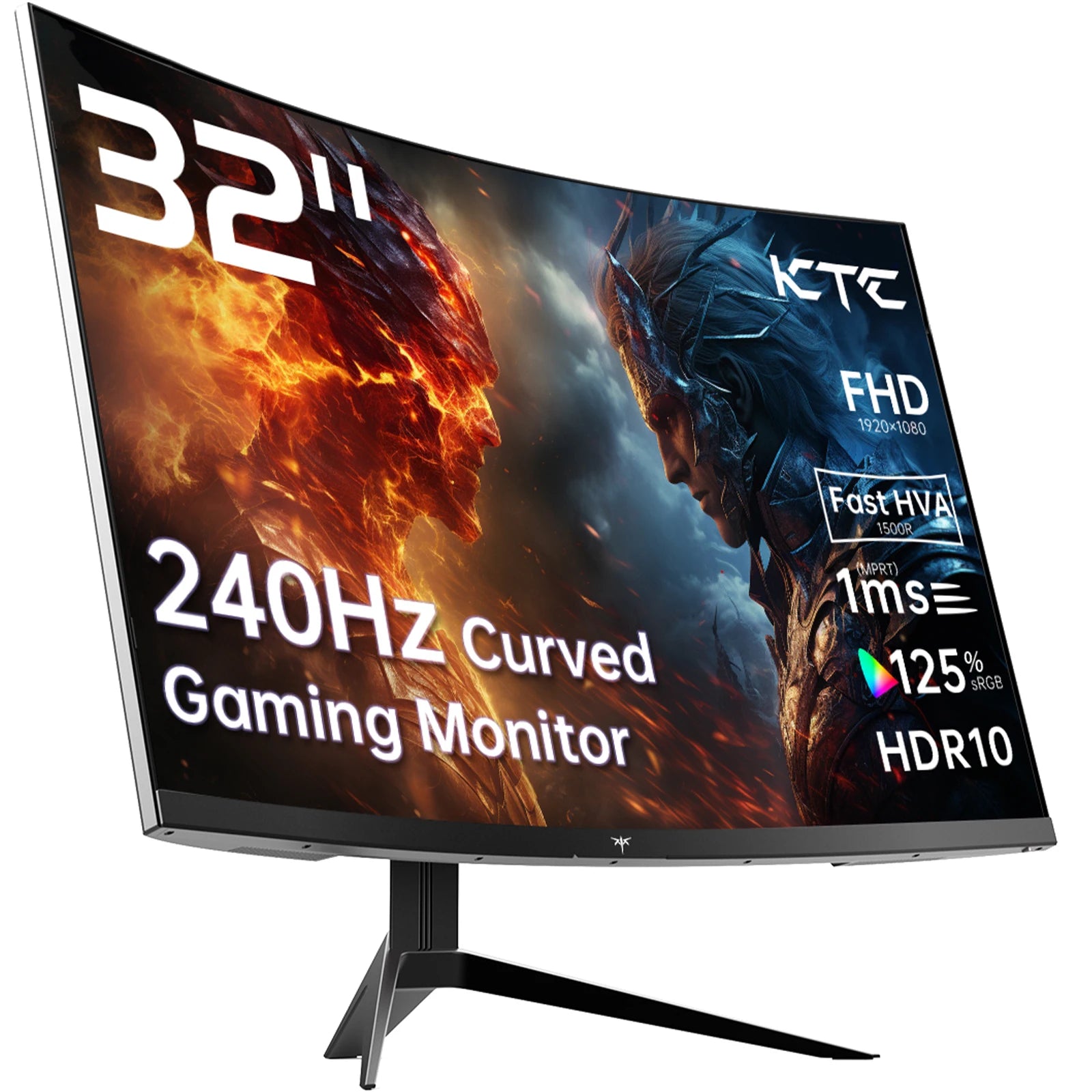 KTC 32" Curved 240Hz Gaming Monitor | 1500R 1080P QHD Immersive Display
