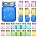 Mini Colored Mason Jars 5 oz with Metal Lids
