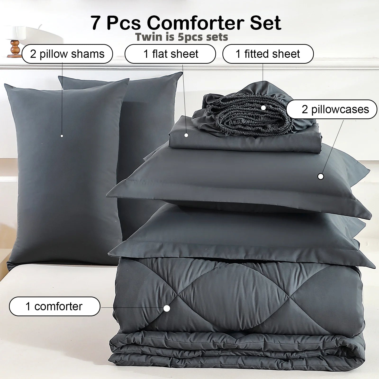 Home Decor Comforter Fitted Sheet Sleeping Sets