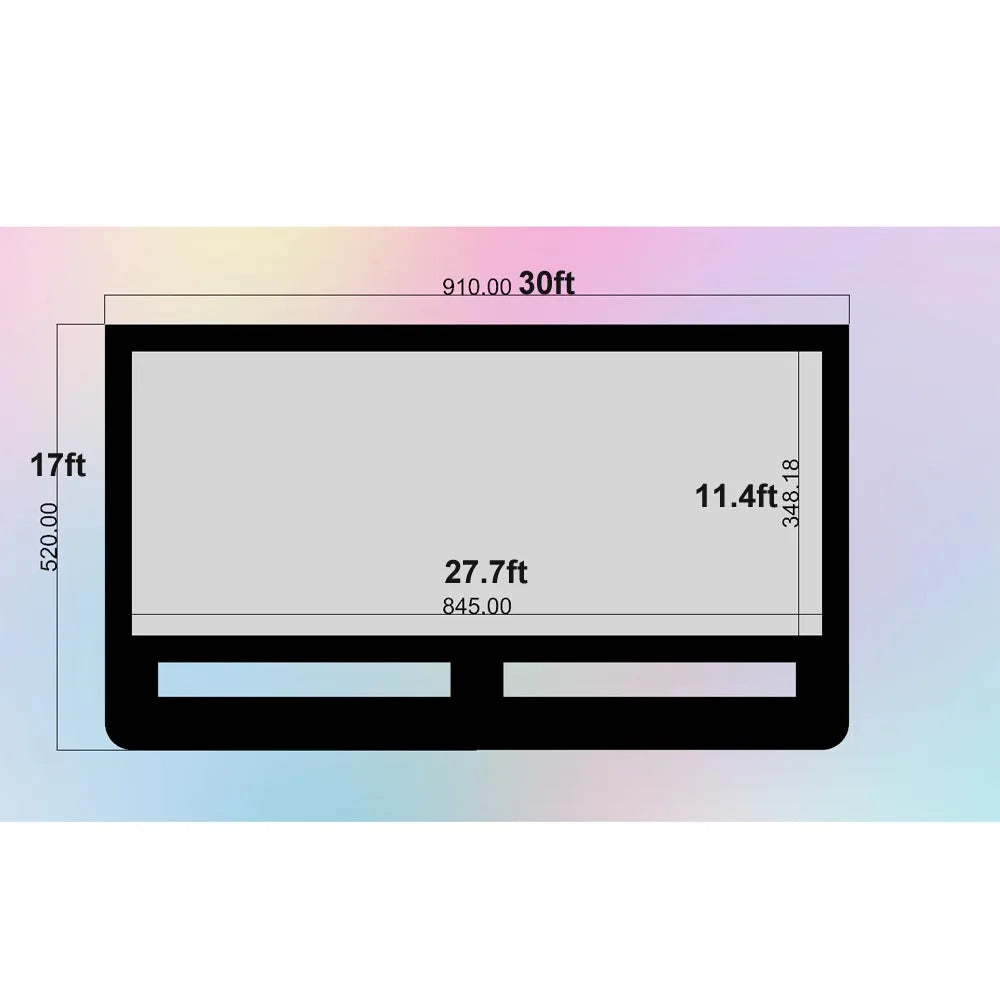 30ft Giant Inflatable Screen Inflatable Outdoor Cinema For Evening Backyard Pool Fun