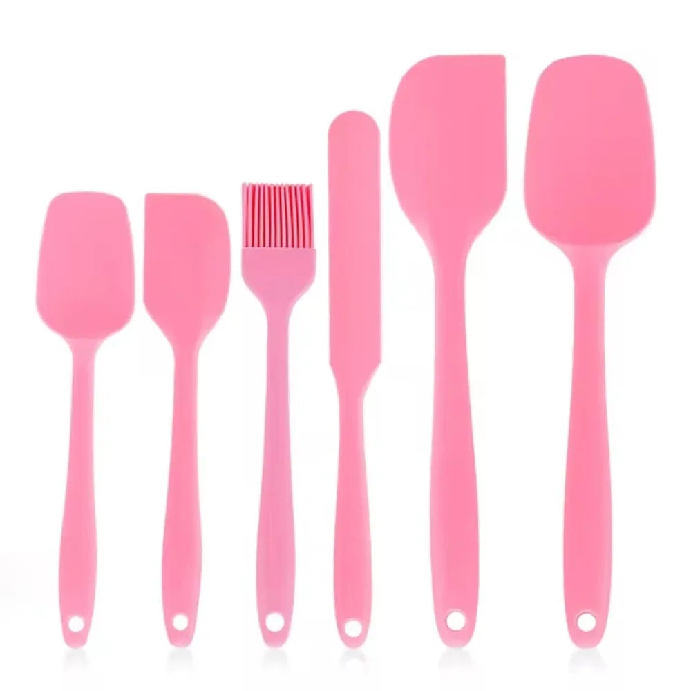 6 Pcs Food Grade Silicone Spatulas