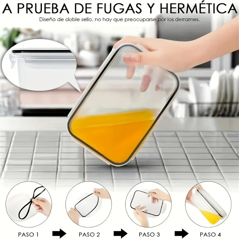 Food Storage Set - 24 Airtight Containers & Lids