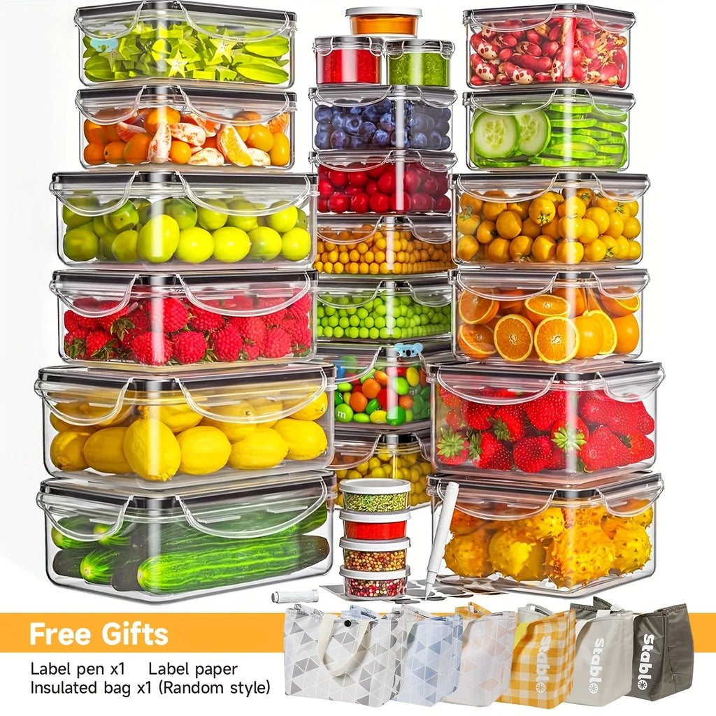 Food Storage Set - 24 Airtight Containers & Lids