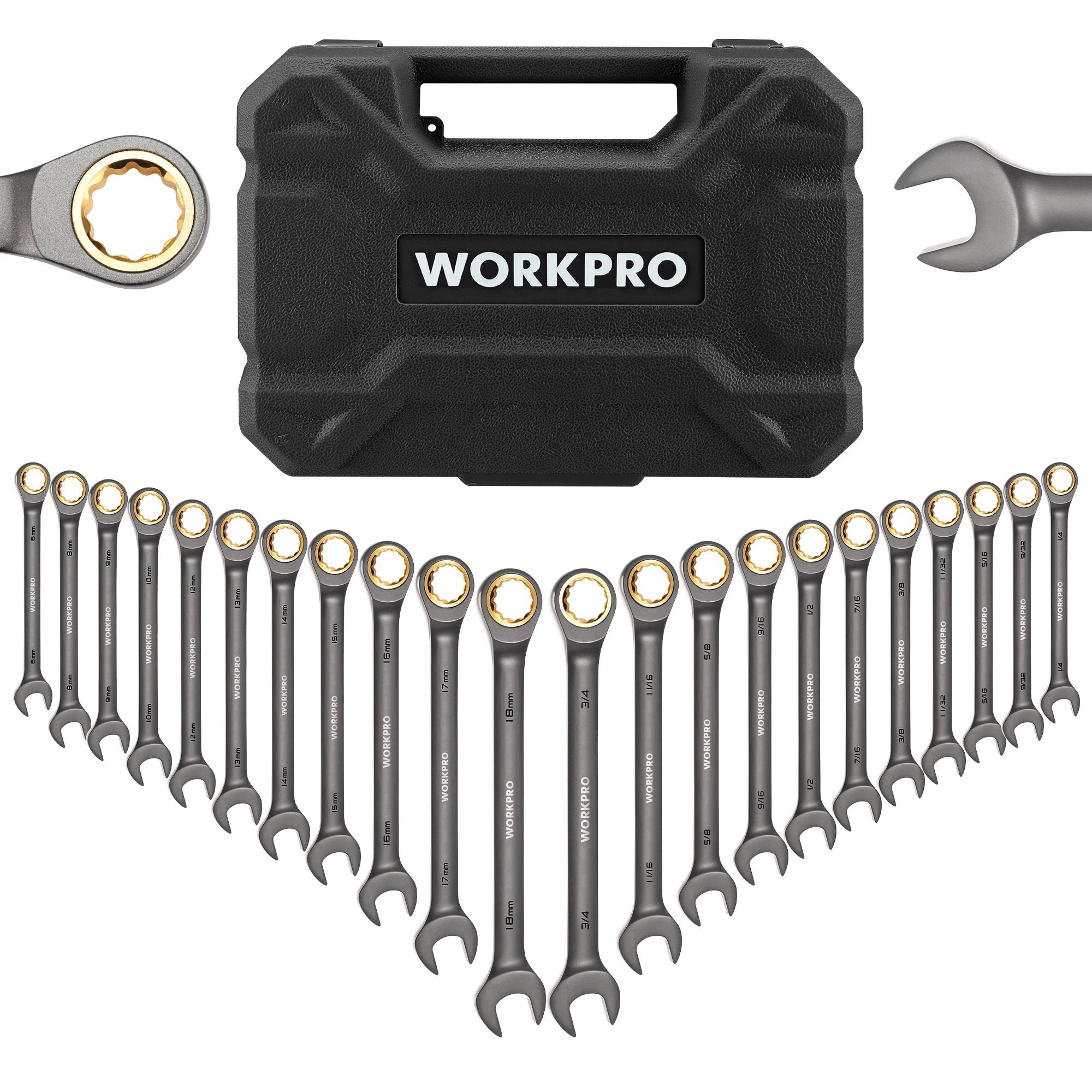 21pc Ratcheting Wrench Set
