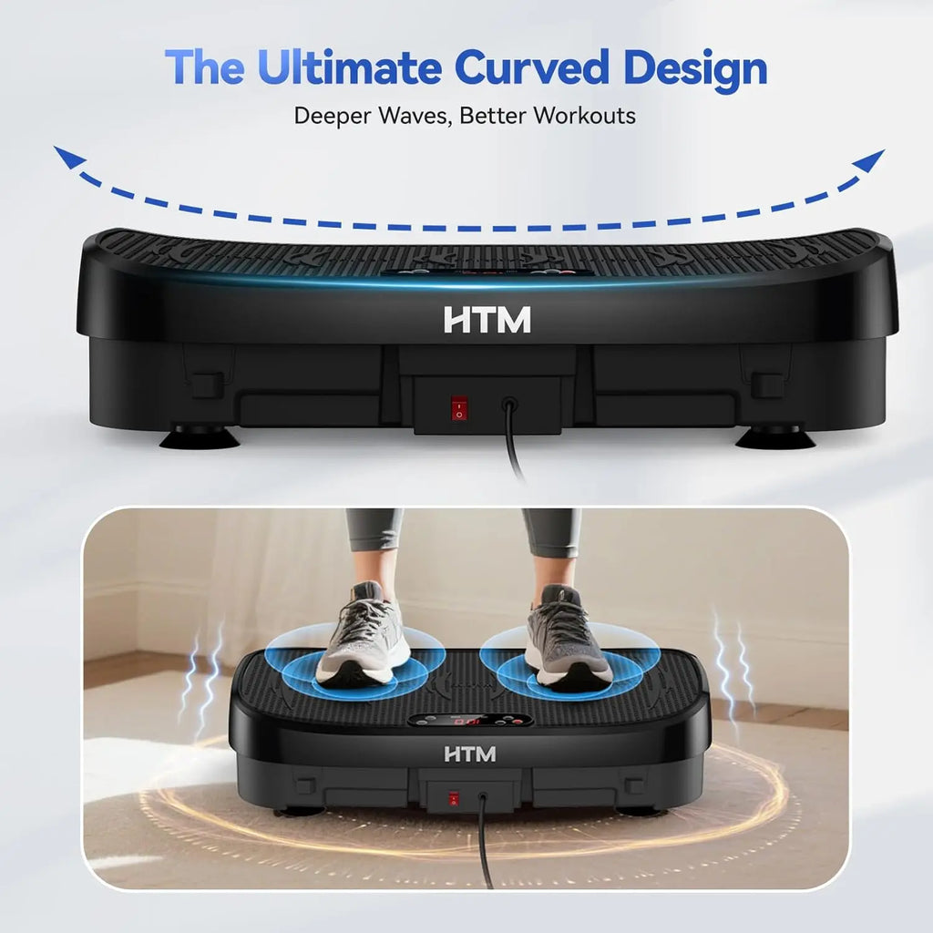 3-in-1 Ultra-Quiet Whole Body Vibration Plate