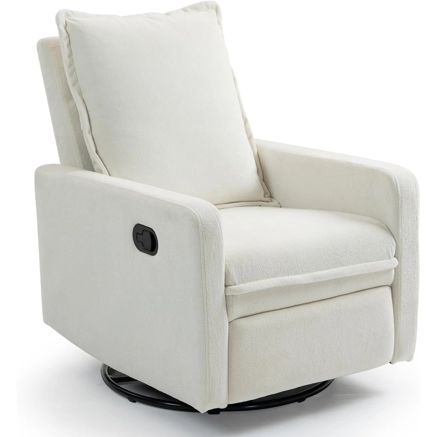 360 Degree Swivel Rocking Glider Chair Manual Recliner High Backrest Comfy Modern Armchair