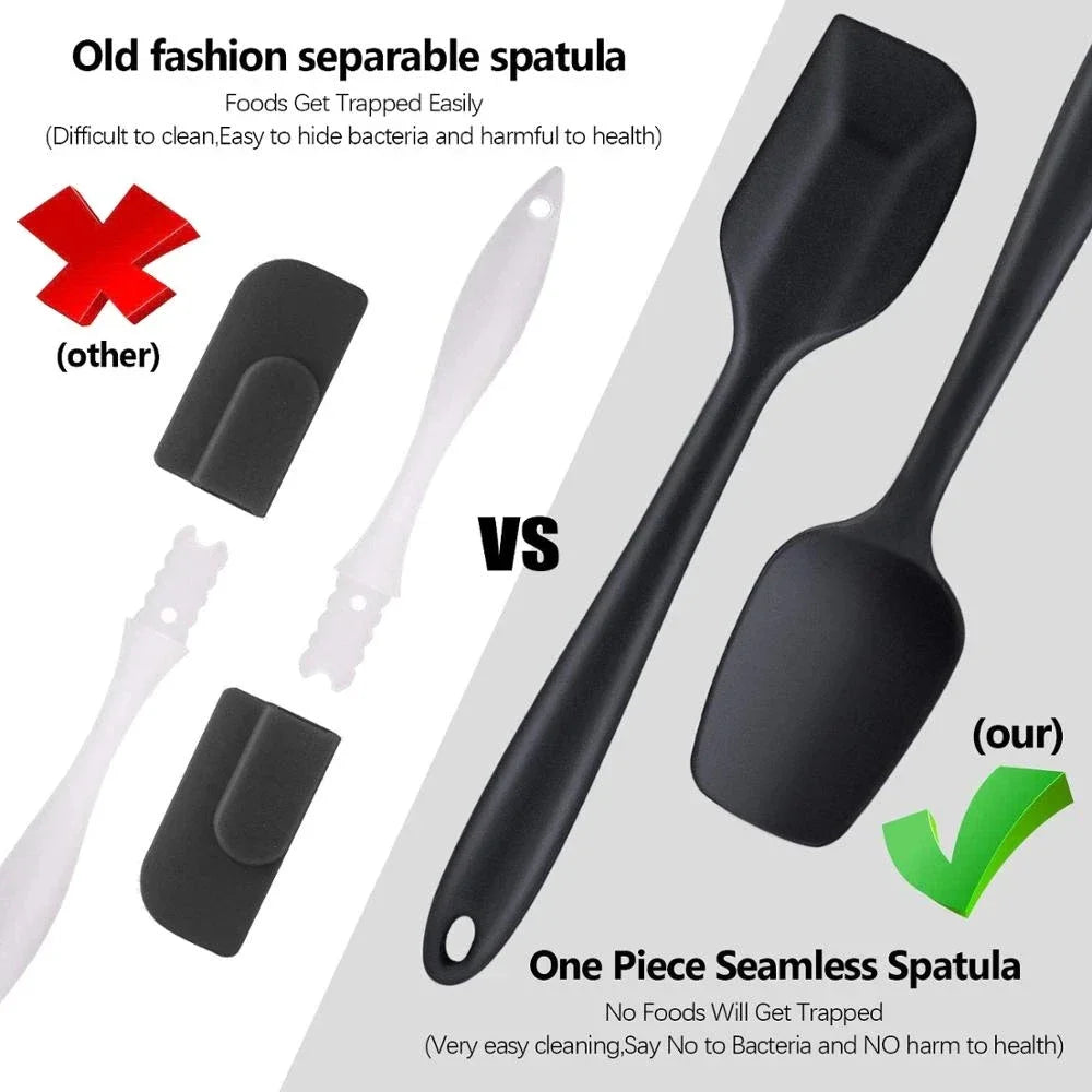 6 Pcs Food Grade Silicone Spatulas