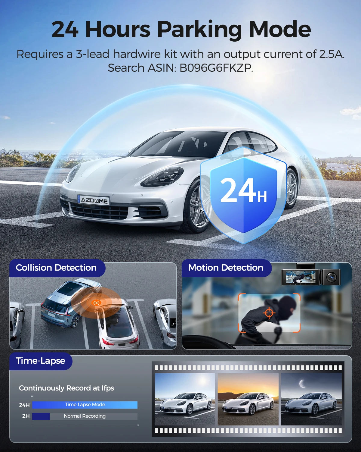 4K Dash Cam w/Rear Cam