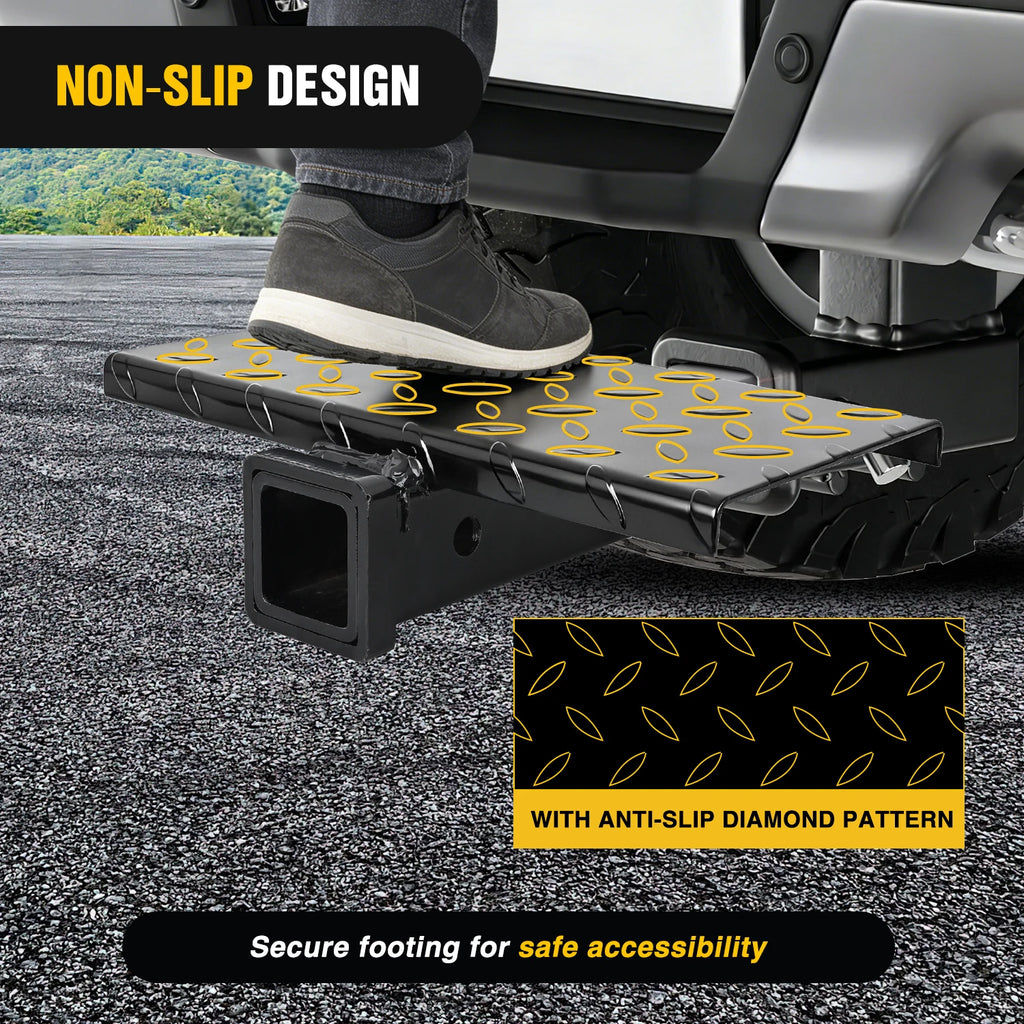 Nilight Heavy-Duty Hitch Extender with Anti-Slip Step