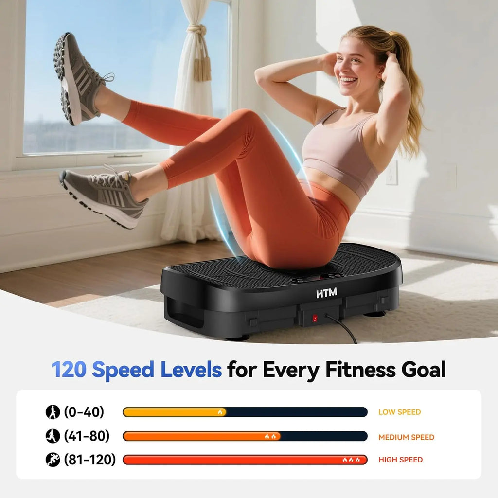 3-in-1 Ultra-Quiet Whole Body Vibration Plate