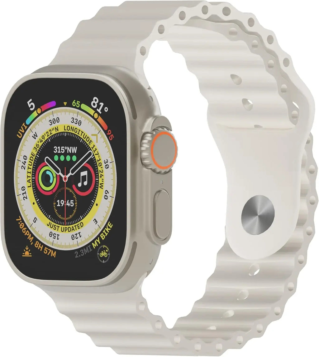 Touch Screen Smart Watches for Men Women with Case and 7 Watch Bands