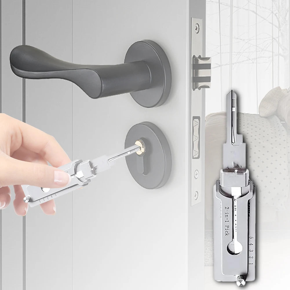 2 In 1 Precision Hook & Pick Set Lock Decoder O-ring