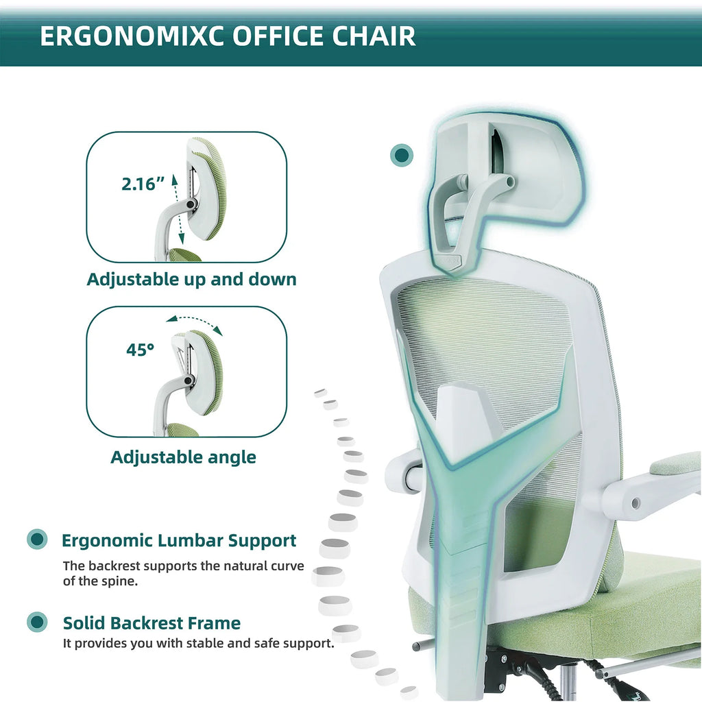 Ergonomic Reclining High Back Mesh Gaming Chair