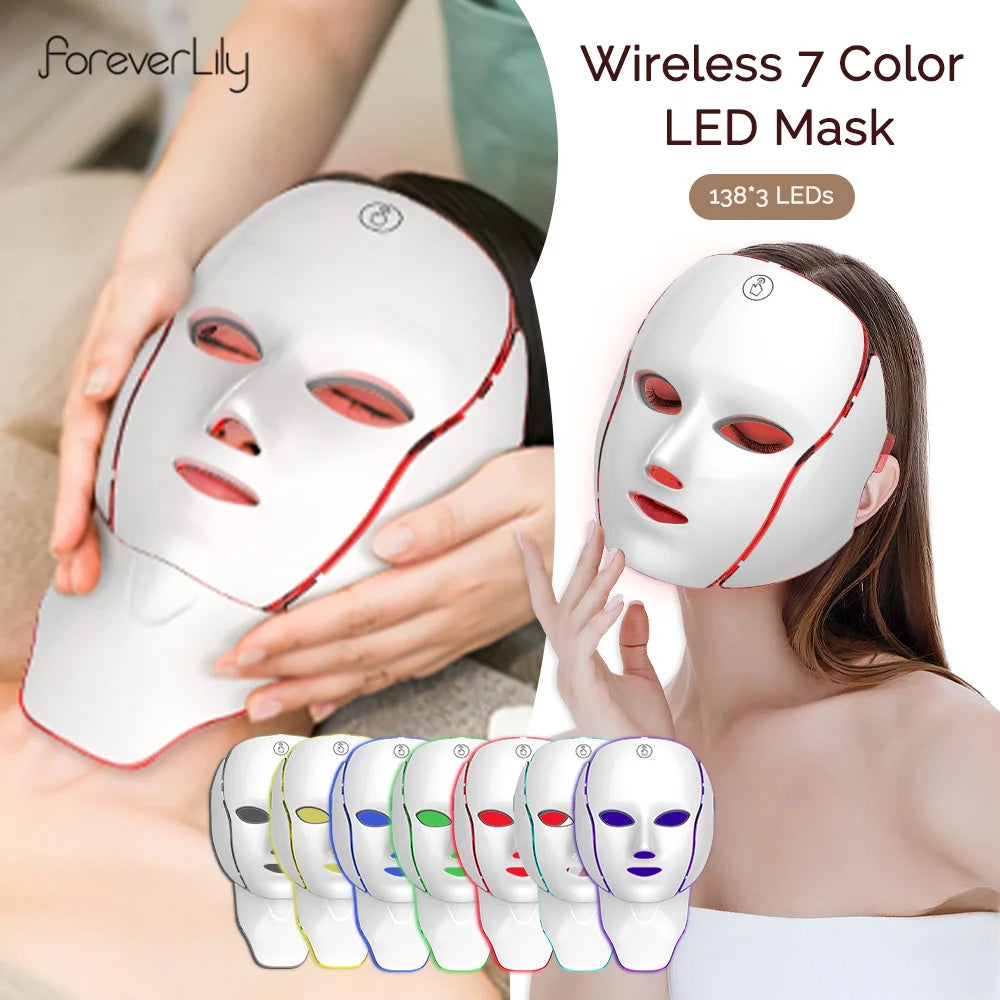 7-Color LED Facial & Neck Beauty Mask