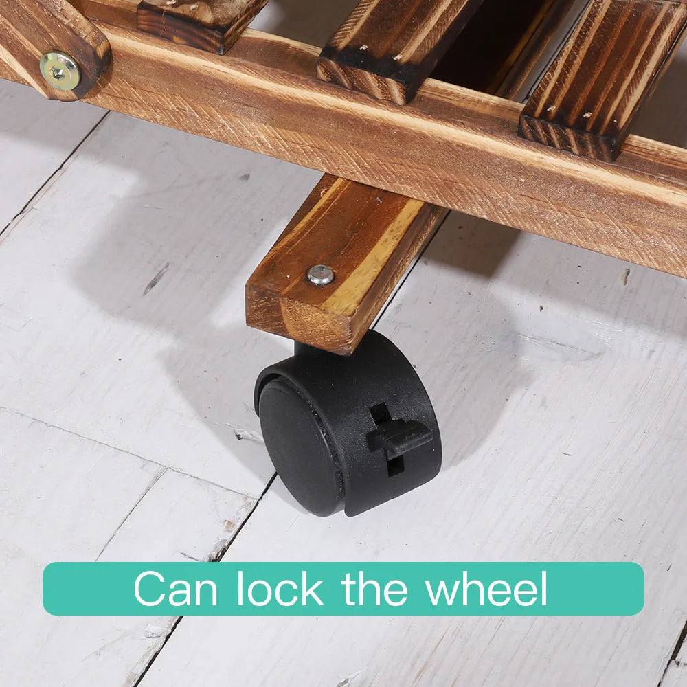 Multi-Layer Wood Plant Stand