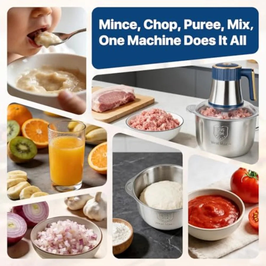 20 Cups Large Capacity Food Processor
