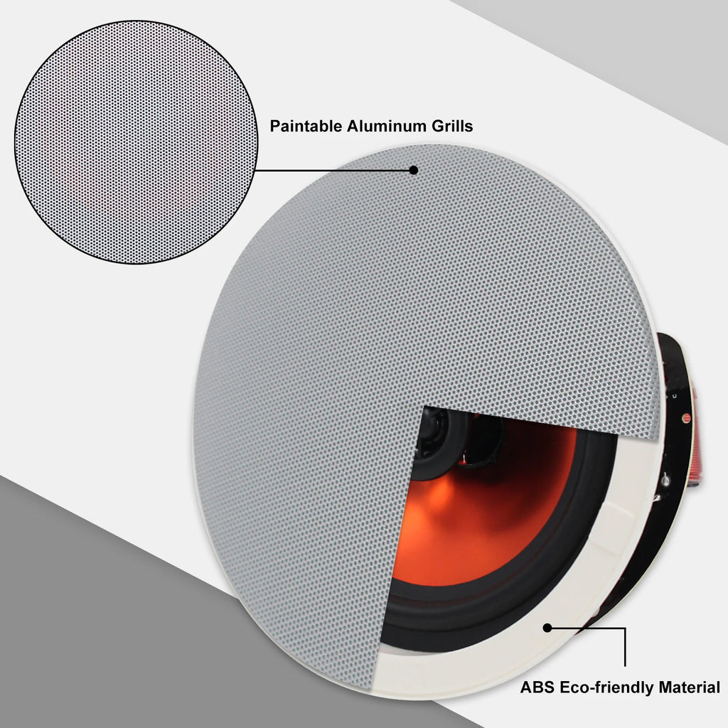 6.5 Inch 300W Home Audio Bluetooth Recessed Ceiling Speaker