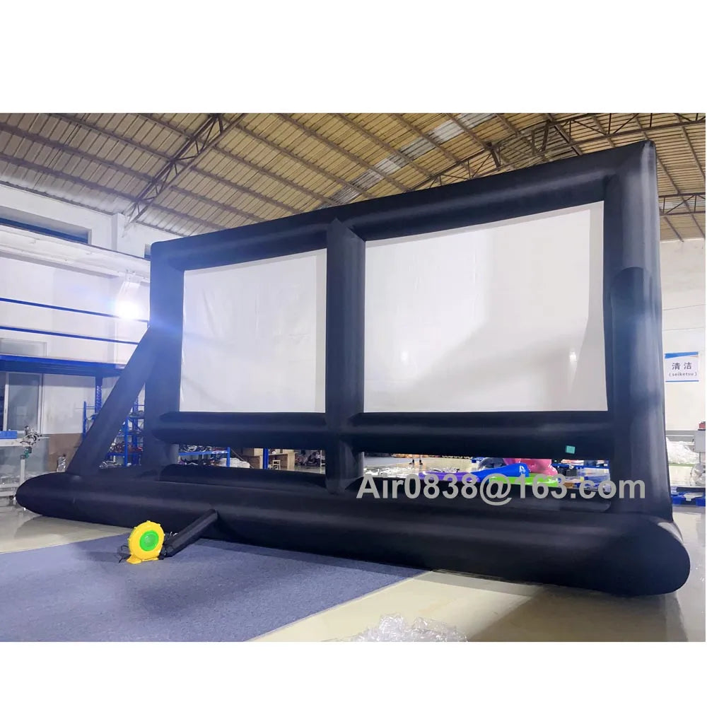 30ft Giant Inflatable Screen Inflatable Outdoor Cinema For Evening Backyard Pool Fun