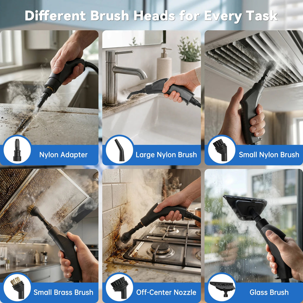2500W High-Temperature Handheld Steam Cleaner (110V)