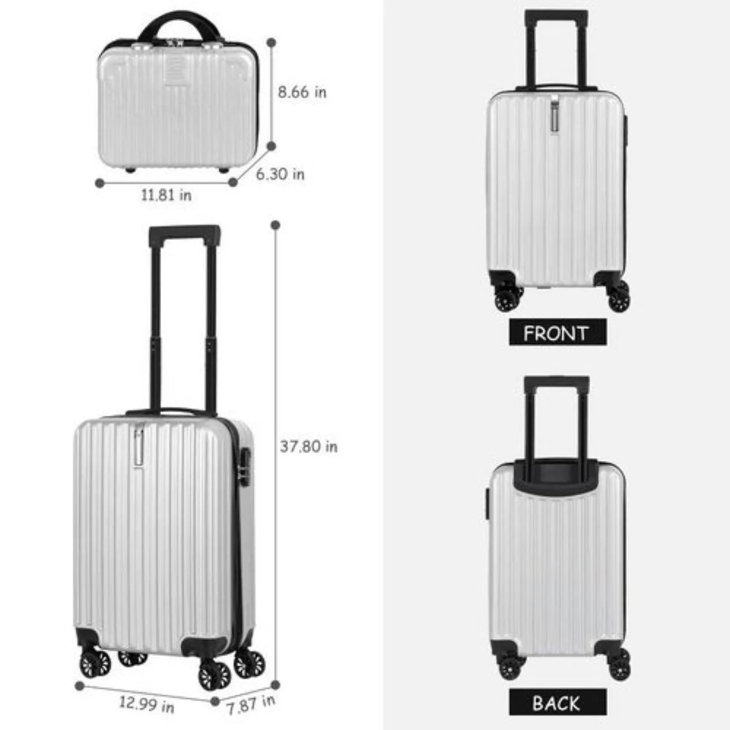 2-Piece Hardshell Luggage Set