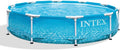 Large Round Above Ground Swimming Pool with Reinforced Sidewalls and Metal Frame.