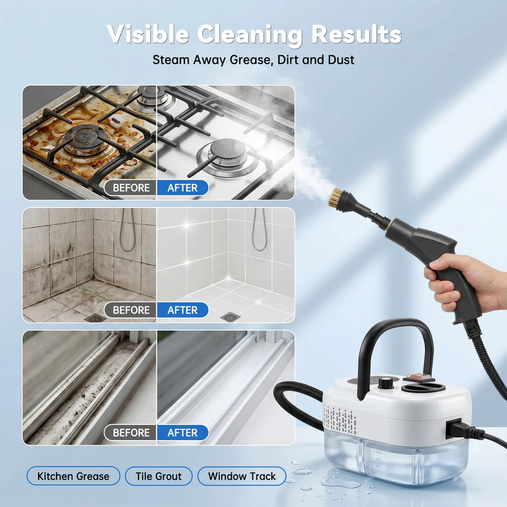 2500W High-Temperature Handheld Steam Cleaner (110V)