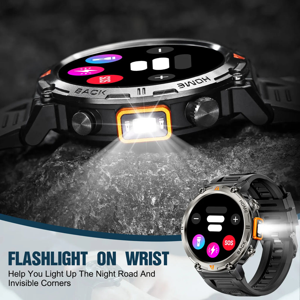 Bluetooth touch screen smartwatch and health monitor