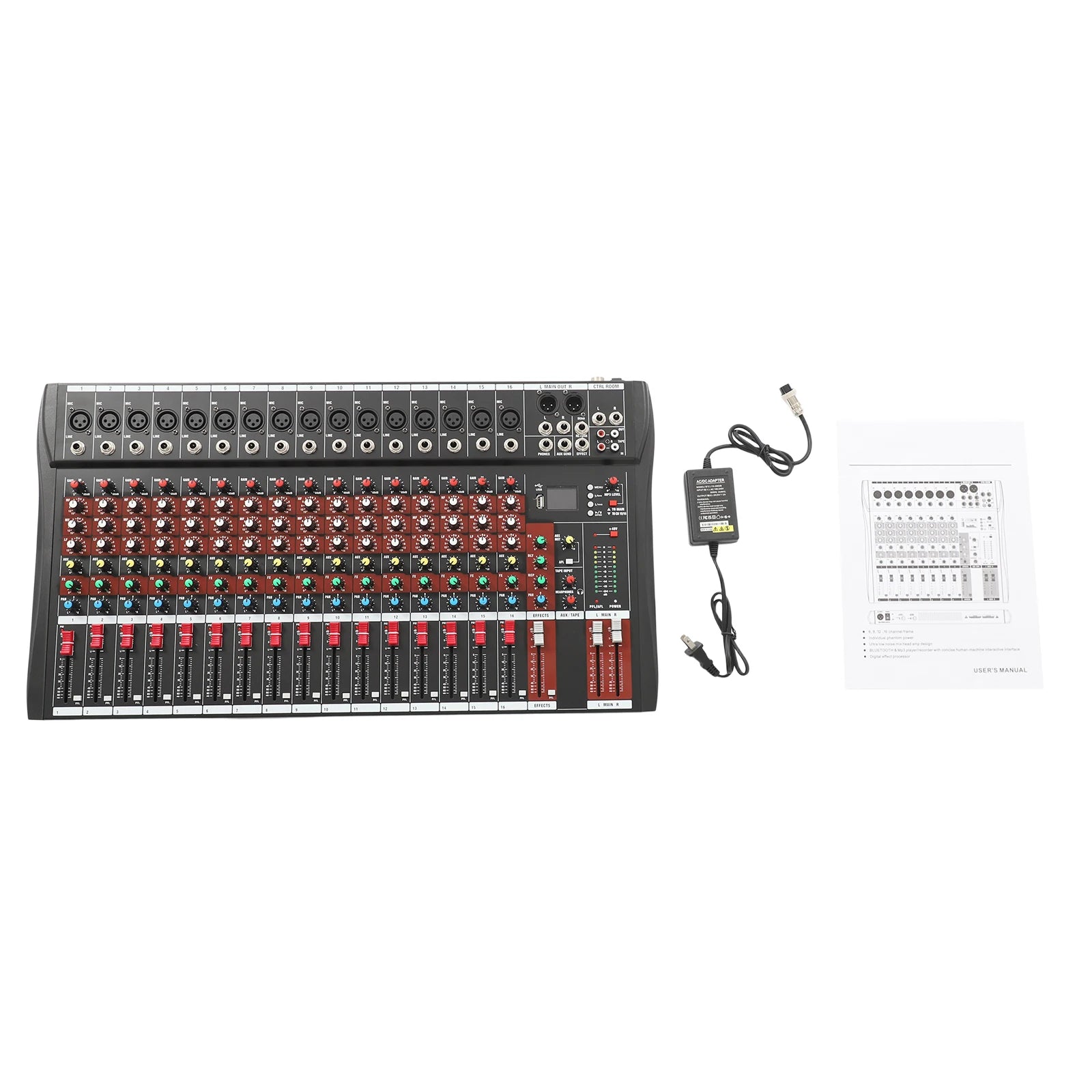 16 Channel Bluetooth Audio Power Mixer
