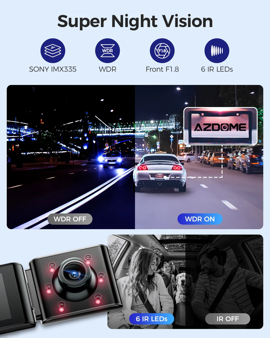 4K Dash Cam w/Rear Cam