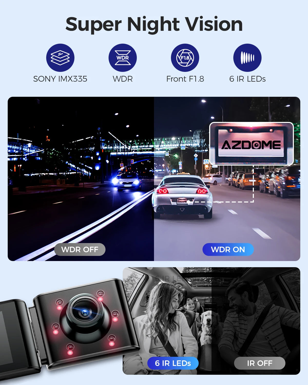 4K Dash Cam w/Rear Cam