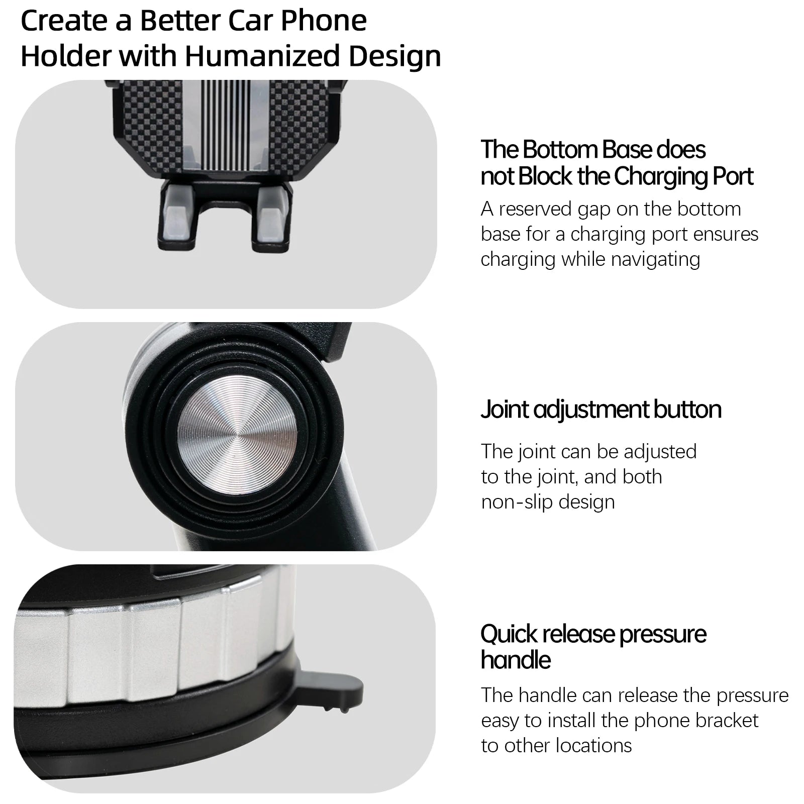 360 Rotation Universal Cell Phone Holder