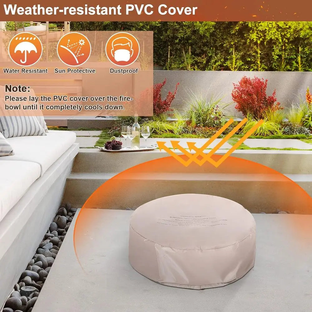 28 Inch Round Propane Gas Fire Pit