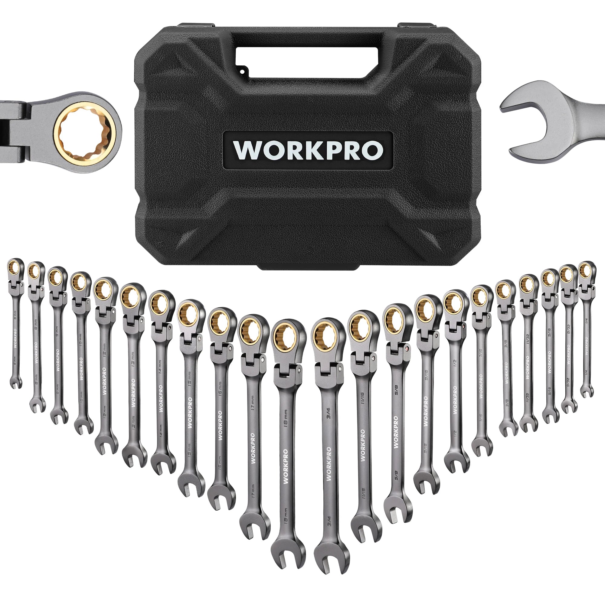 21pc Ratcheting Wrench Set