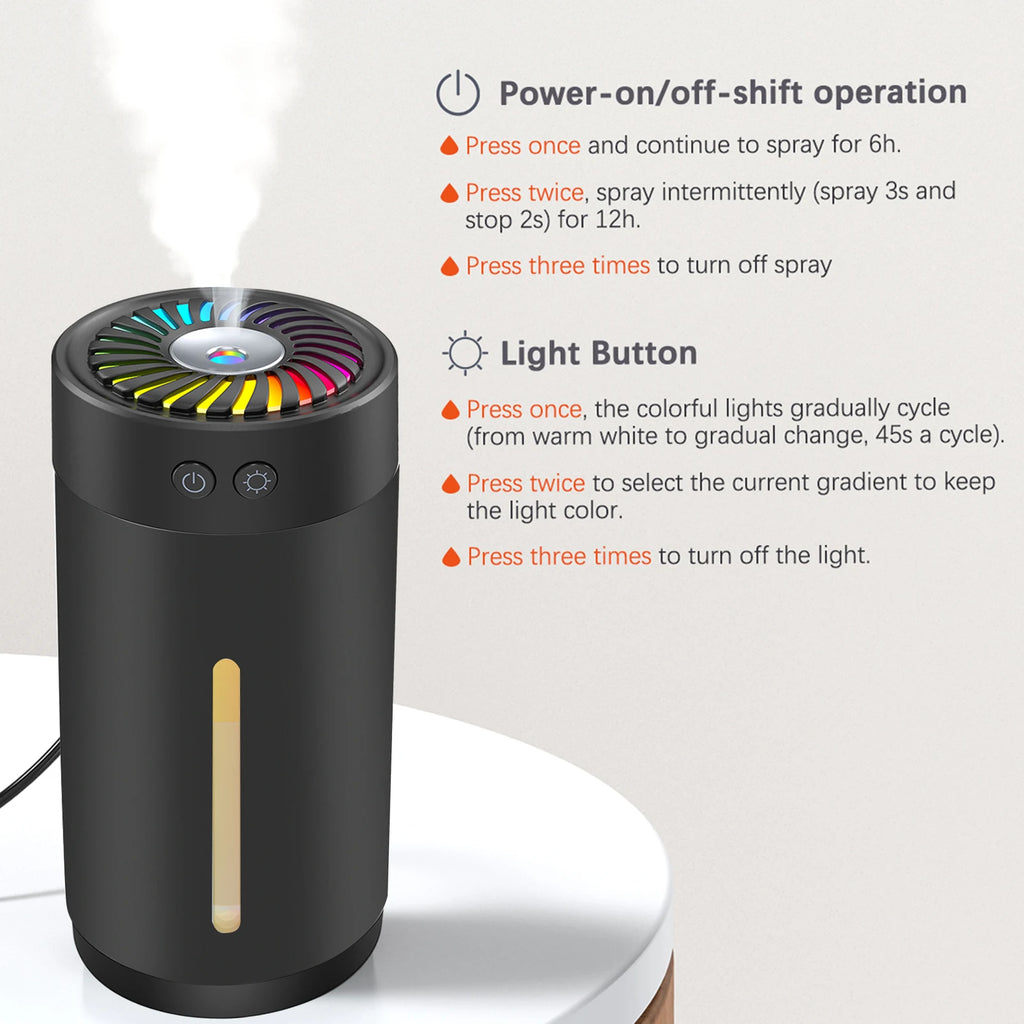 300ml Mini Ultrasonic Humidifier
