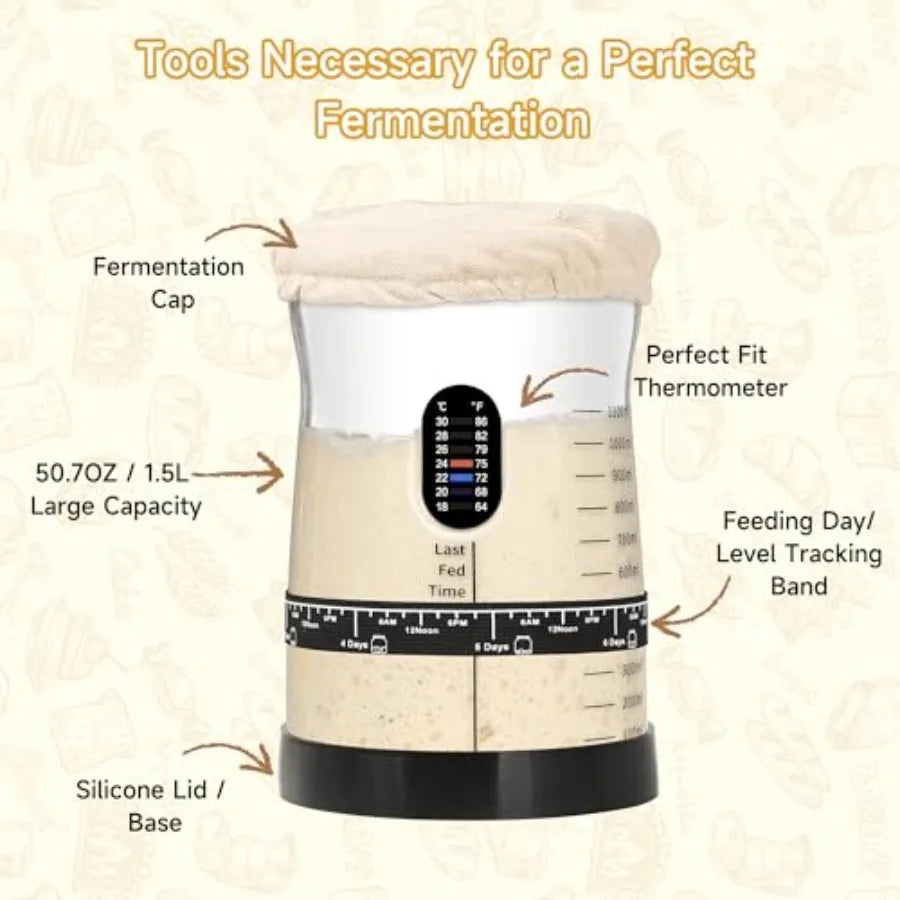50oz Large Capacity Pro Sourdough Starter Kit