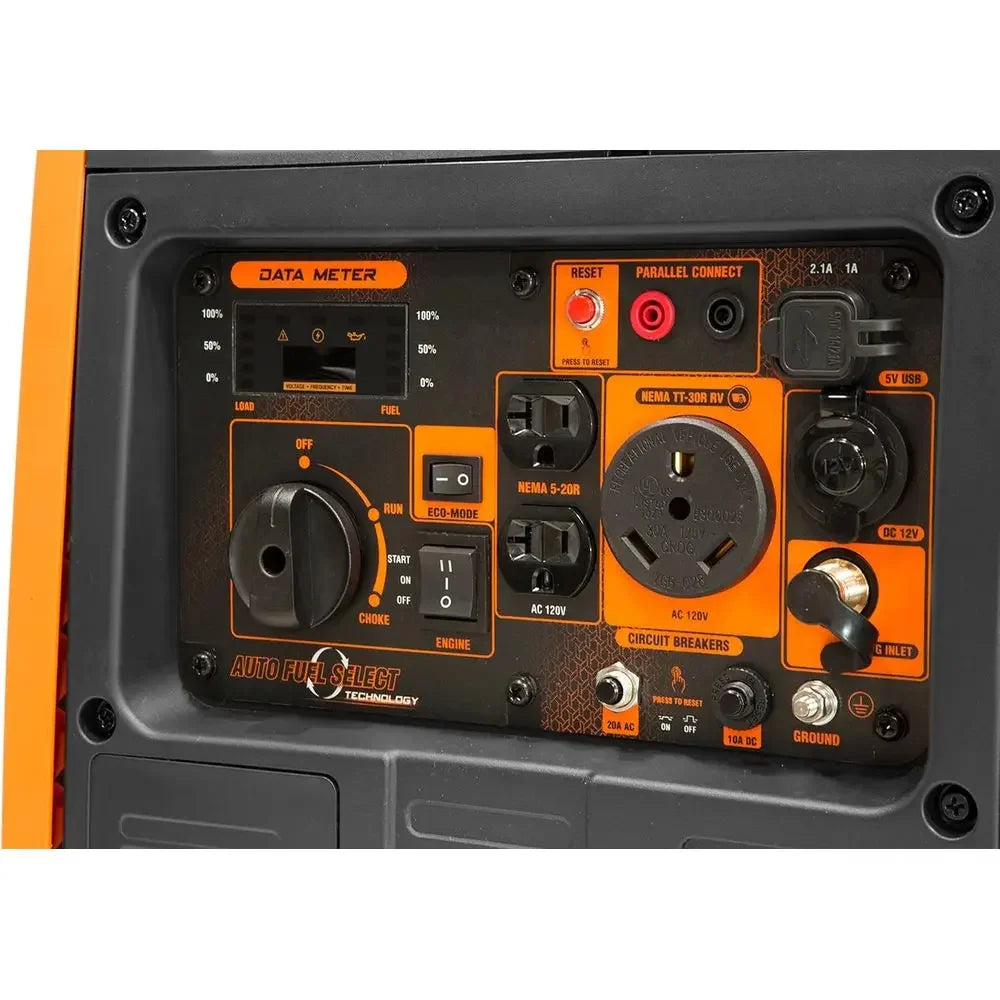 4500W Electric Start Portable Dual Fuel Inverter Generator