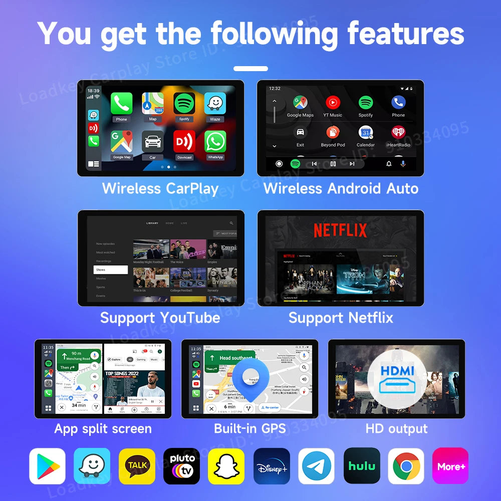 128G Android 13 Wireless Carplay Car Box