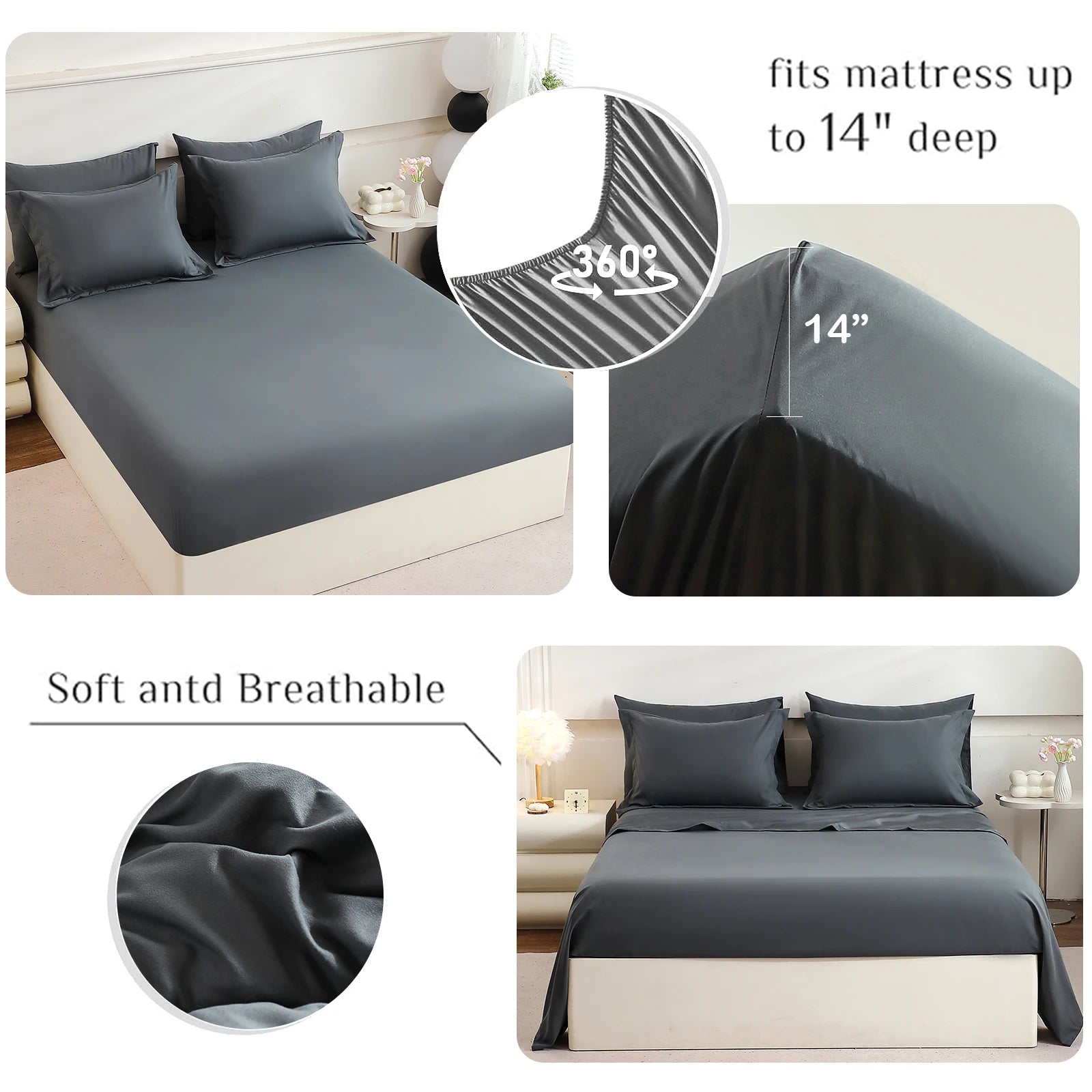 Home Decor Comforter Fitted Sheet Sleeping Sets