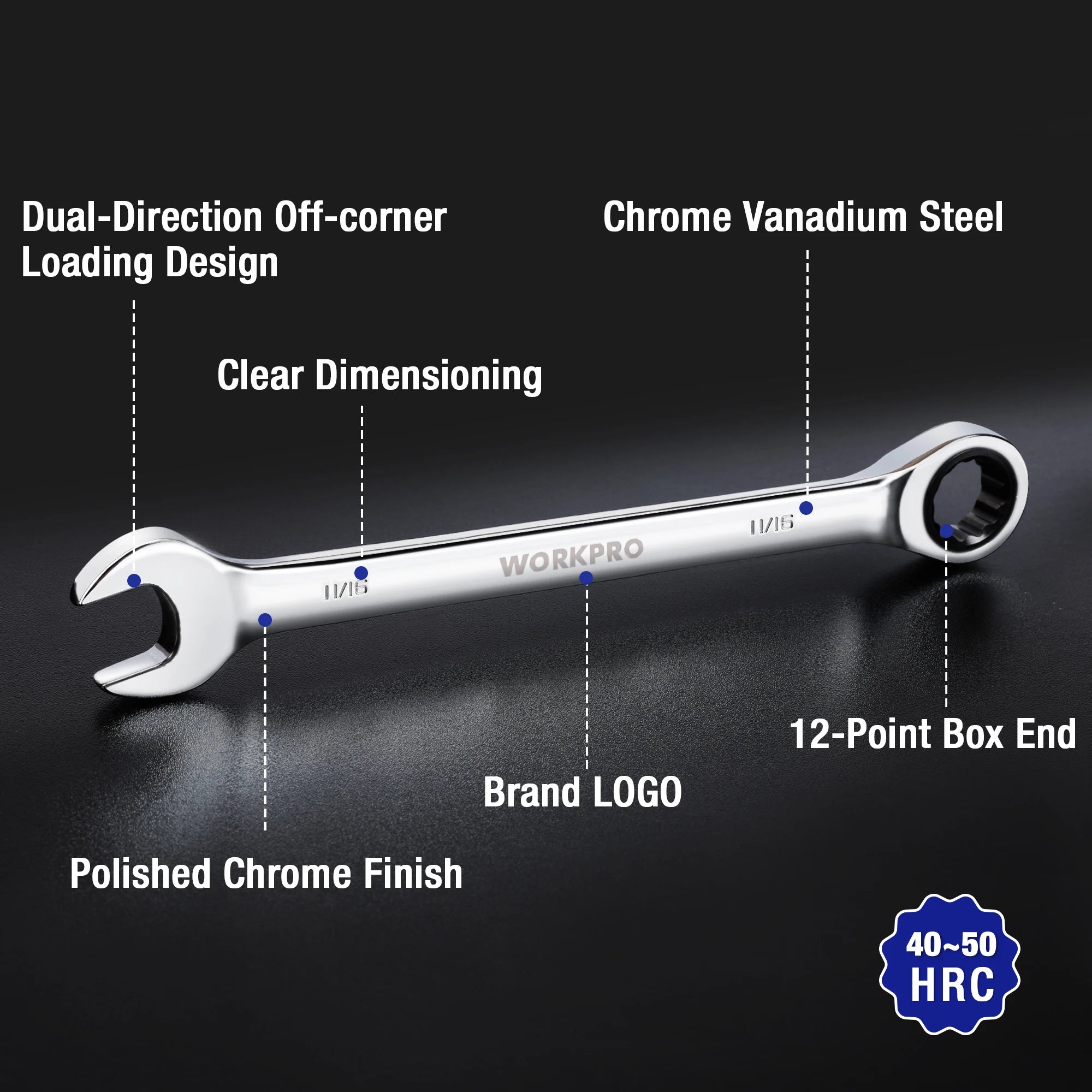 21pc Ratcheting Wrench Set