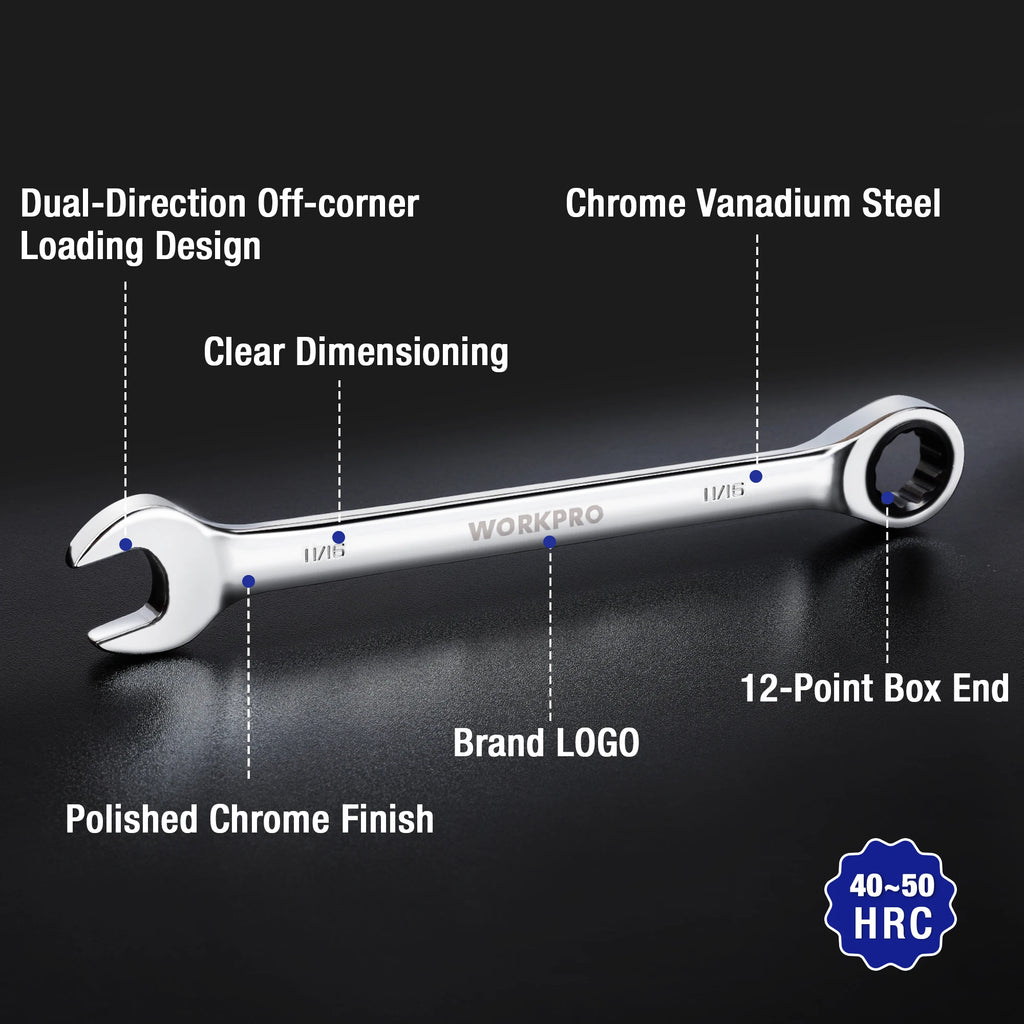 21pc Ratcheting Wrench Set