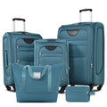 Softside Luggage Expandable 5 Piece Set with Duffel Bag