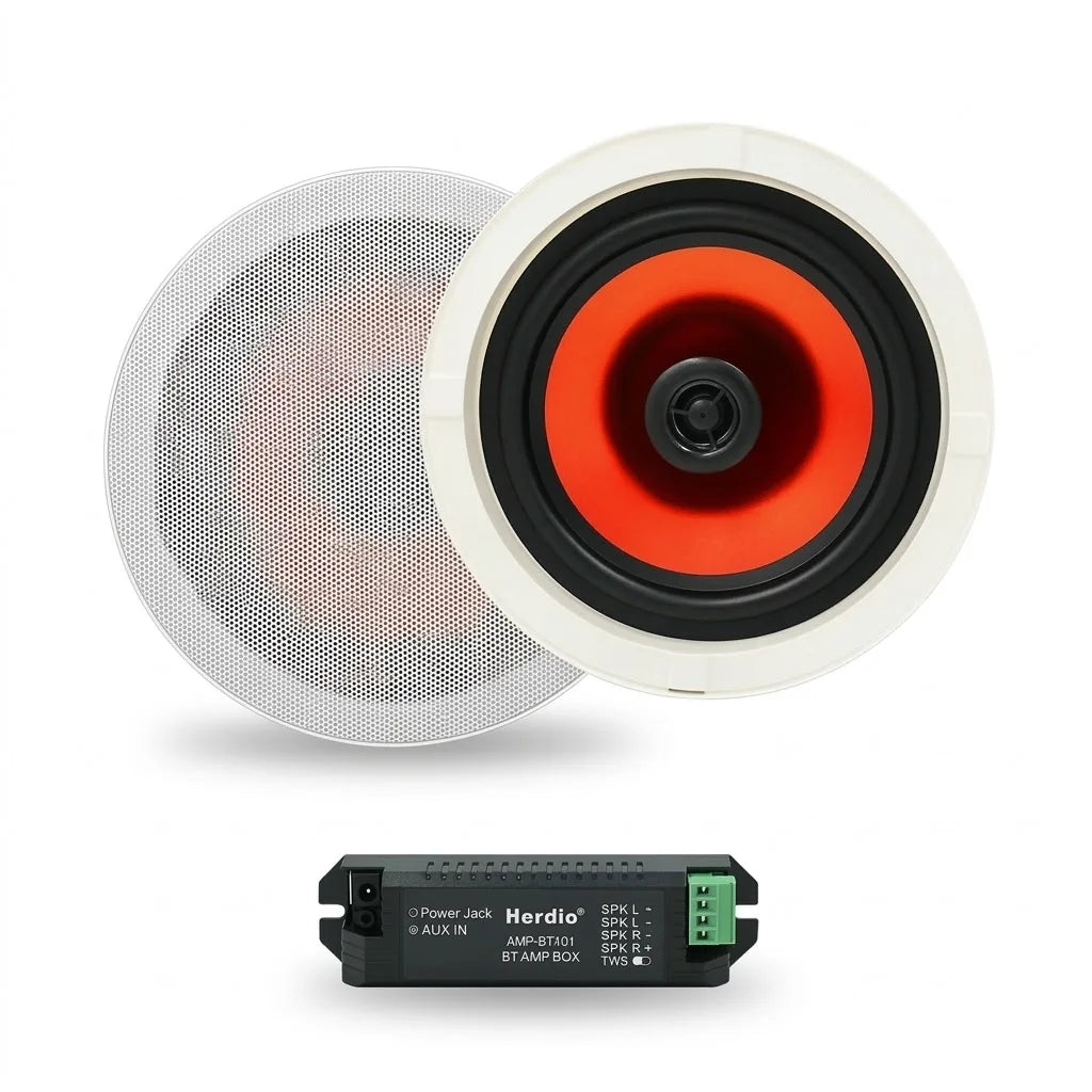 6.5 Inch 300W Home Audio Bluetooth Recessed Ceiling Speaker