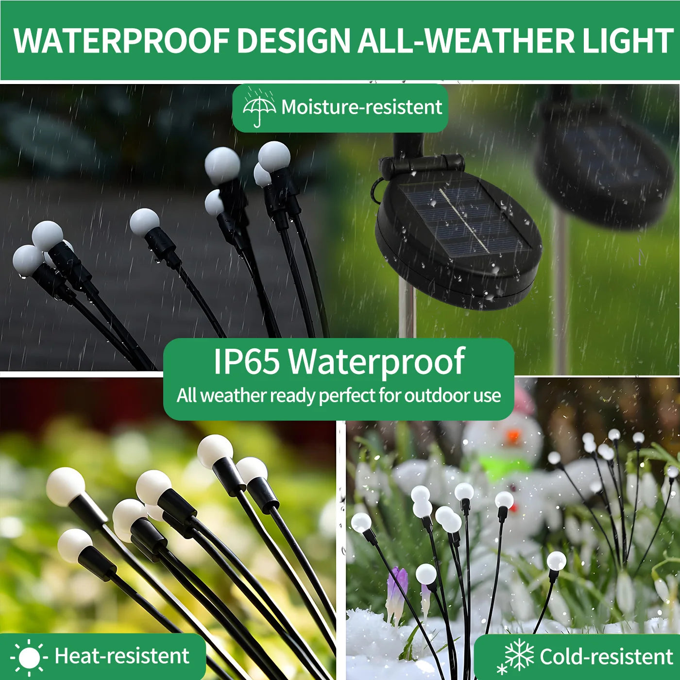 8-Head Solar Firefly Lights