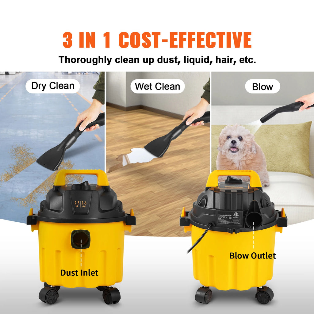 2.6 Gallon Wet/Dry Vac