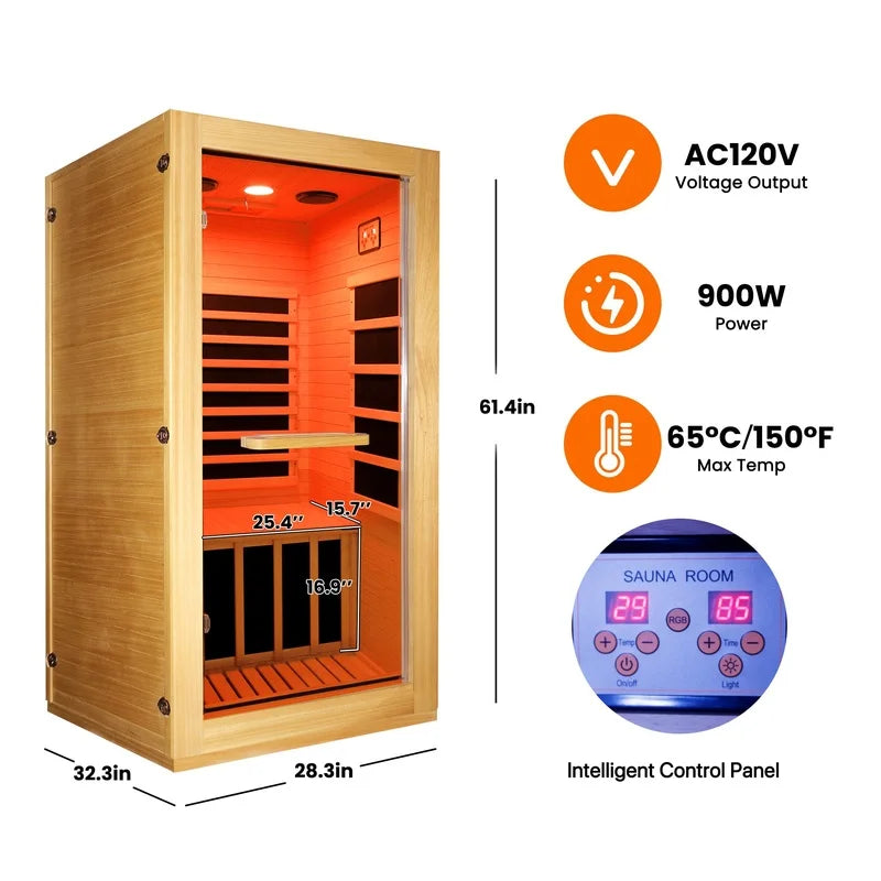 Infrared Sauna Room for Single Use