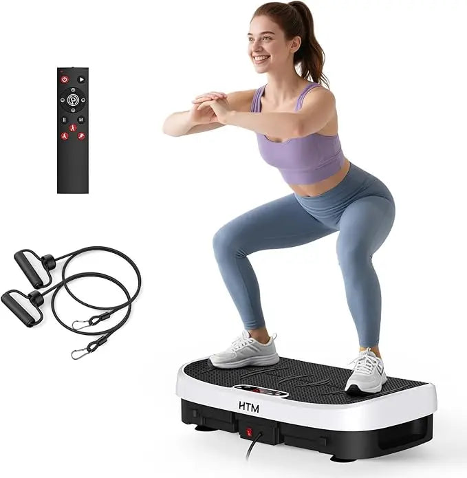 3-in-1 Ultra-Quiet Whole Body Vibration Plate