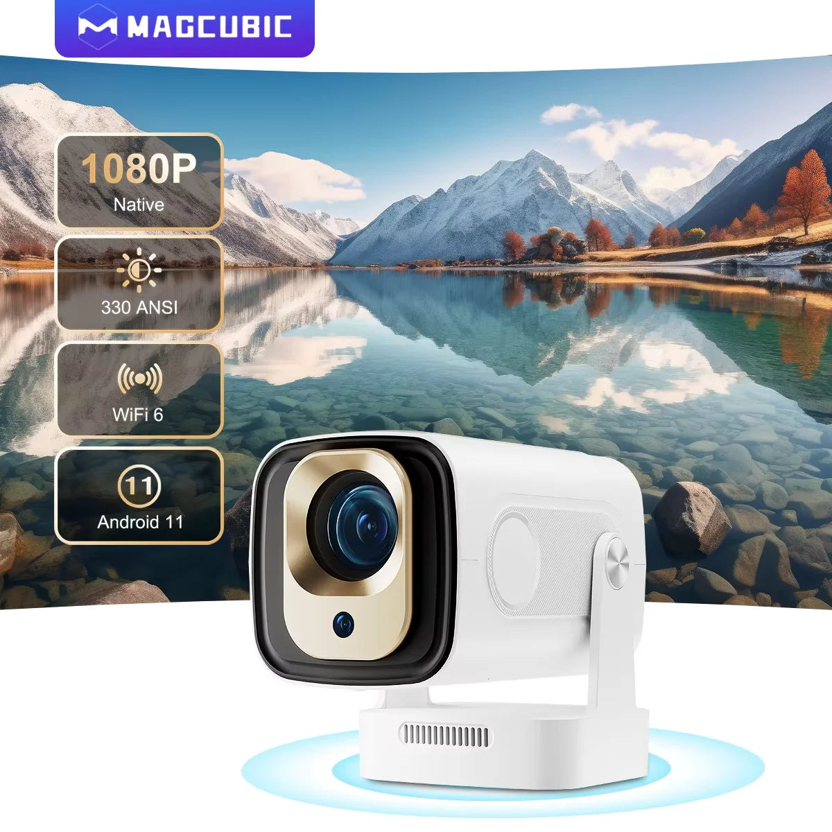 Auto Focus Outdoor Movie Projector